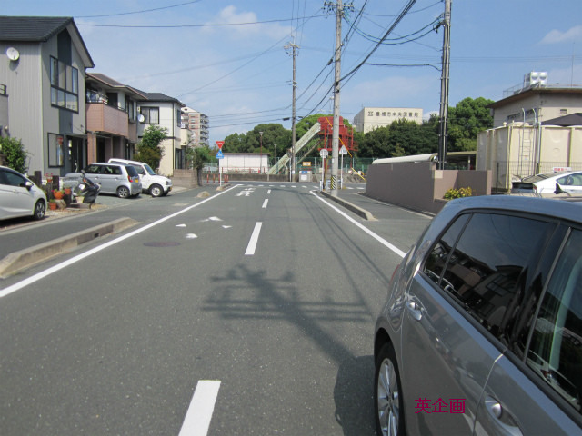 前面道路です。