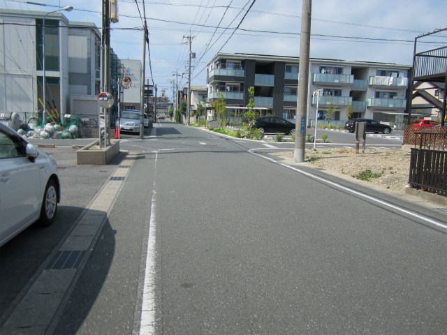 前面道路です。